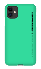 nxbxdy cares about you  iPhone Case