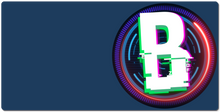 B Circle Lights XXL Gaming Mousepad