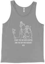 PPIM Coffee and Bucket, White Lettering Tank-top