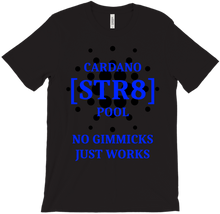 str8 blue on black T-Shirts