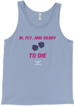 Bi, Fly, and Ready to Die Tank Top - Blue