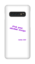 Chickenstrips purple text Samsung Phone Cases
