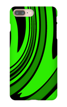 Green and Black Swirl iPhone Case