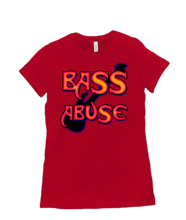 BASS ABUSE WITH MORE BASS women's tee