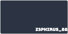 z3phirus_88 XXL Gaming Mousepad