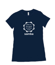 Women T-shirt LISTEN SAMBA