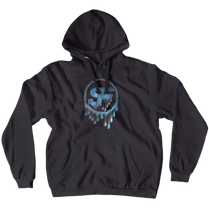 SerFra9 Melting Logo Blue Galaxy Hoodies