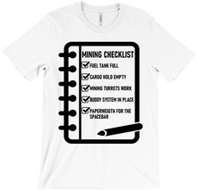 CHECKLIST BLACK FONT T-Shirts