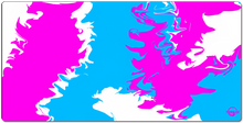 Thrillz pink/blue XL mouspad