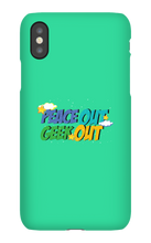 peace out geek out iphone case!