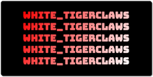 white_tigerclaws XXL Gaming Mousepad