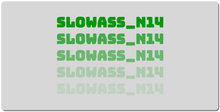slowass_n14 XXL Gaming Mousepad