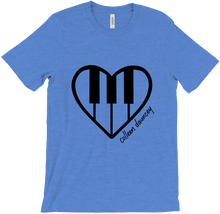 pianoheart t-shirt - black logo (unisex)