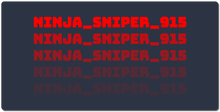 ninja_sniper_915 XXL Gaming Mousepad