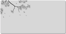 Black Sakura XXL Gaming Mousepad