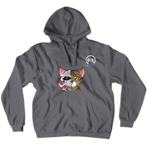 pixHoodie Cyborgkatze dunkel