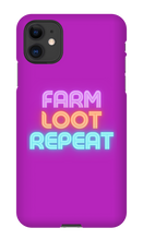 Farm Loot Repeat iPhone Cases