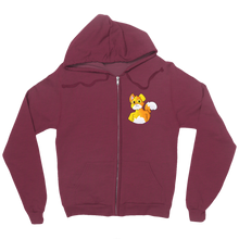 Cat's Zip Up Hoodie (No Background) (Small Image)