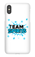 Team Spirits Blue Theme iPhone Phone Cases