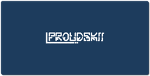 Proudskii White Text XXL Gaming Mousepad
