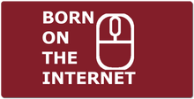 born on the internet white XXL Gaming Mousepad