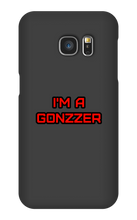 Funda de celular para Samsung con frase roja