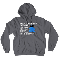 Meeple University Hoodies 1 (No-Zip/Pullover)