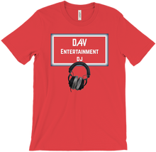D4V Entertainment T-Shirt Logo White w Headphones