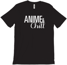 Anime and Chill White Letters T-Shirts