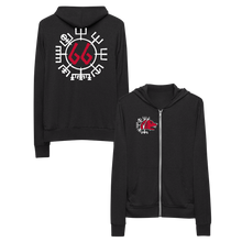 Vegvísir 66 Red Unisex Zip Hoodie