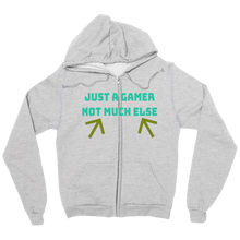 Just A Gamer Zip Up Hoodie