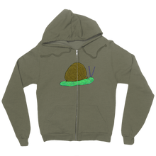 Snail Doodle Zip Up Hoodie (Large Design)
