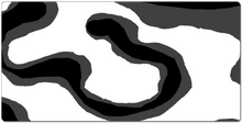 white and black swirl  XXL Gaming Mousepad