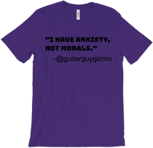 Anxiety, not morals.