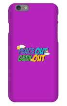 peace out geek out iphone case!