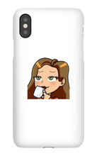 ladymanolo Sips Tea iPhone Phone Cases
