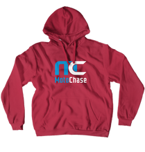 MotoChase White Logo Hoodies (No-Zip/Pullover)