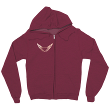 RoseGold Diamond Wing Logo zip-up-hoodie