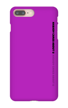 nxbxdy cares about you  iPhone Case