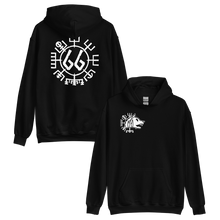 Vegvísir 66 White Unisex Hoodie