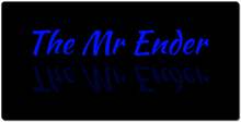 Mr Ender Mirror XXL Gaming Mousepad (Blue Text)