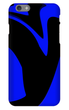 Dark Blue and Black iPhone Case
