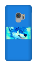 blue wolf Samsung Phone Cases