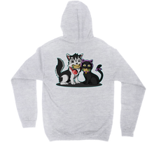 Cat and Dog hoodie-back