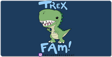 T-Rex Fam (BLUE) XXL Gaming Mousepad
