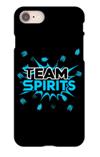 Team Spirits Blue Theme iPhone Phone Cases