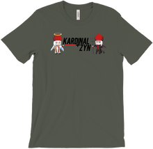 Angel/Devil Chibi with Text Logo - T-Shirt