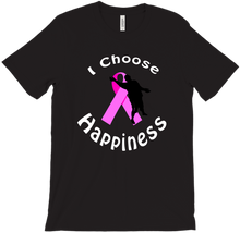 I Choose Happiness Pink Ribbon T-Shirt