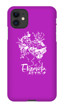 Elizaveta iPhone Cases (White On Color)