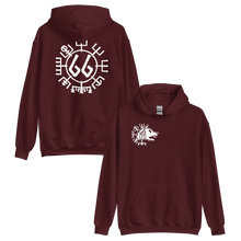 Vegvísir 66 White Unisex Hoodie